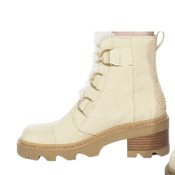 Sorel Women's Joan Now Lace Cozy Boots 7.5 Bleached Ceramic NWT - Picture 7 of 10